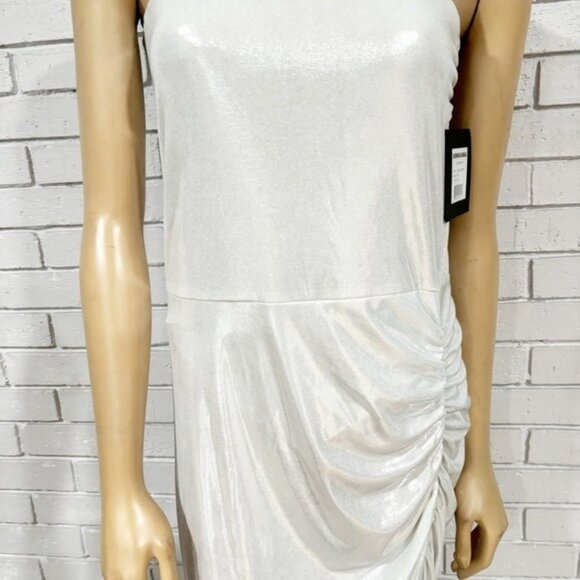 Norma Kamali Pearl Strapless Side Drape Gown‎ | Elegant Formal Dress | Size XL - Picture 3 of 8